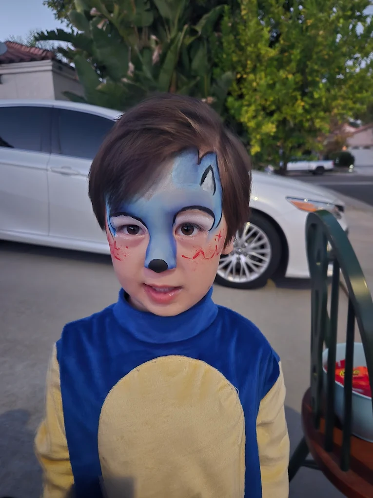 Lily's magic brush face painting