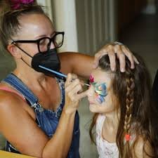 Sparkle Flower Face and Body Art