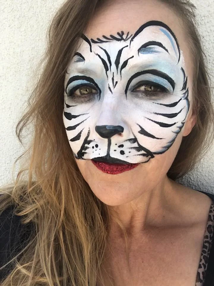 Sparkle Flower Face and Body Art